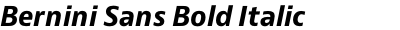 Bernini Sans Bold Italic